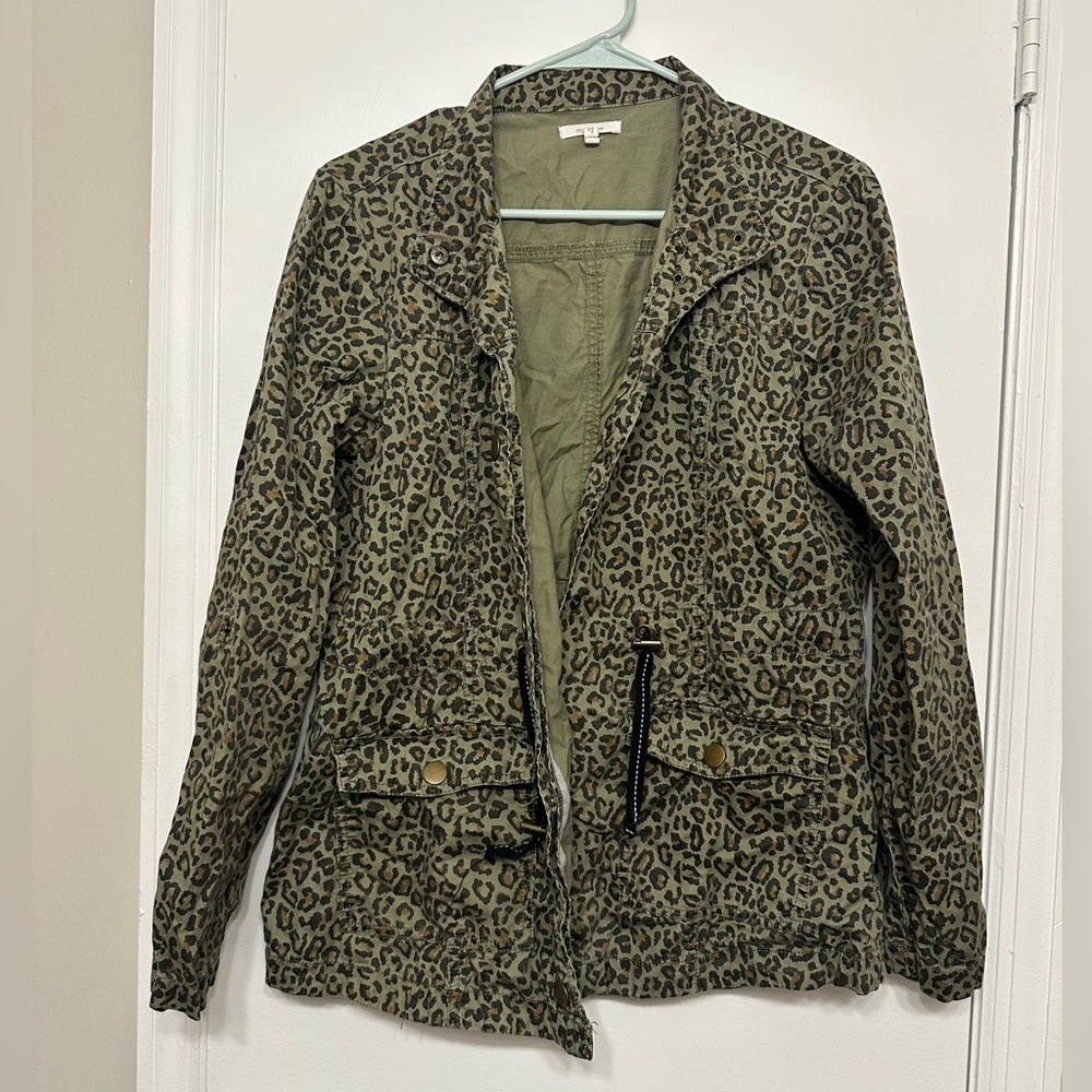 EUC Maurice’s Leopard Print Women's Jacket